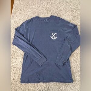 Men's Medium Old Row Blue Long Sleeve Shirt